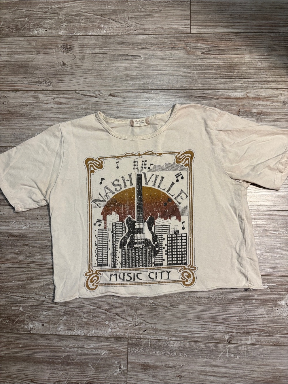 Altar'd State Cream Nashville Music City Graphic Tee